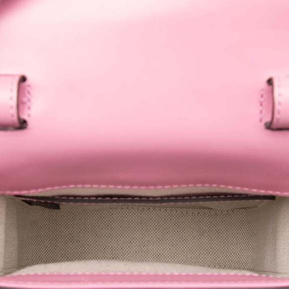 GUCCI Authentic Pink Leather Bamboo Backpack main image 7